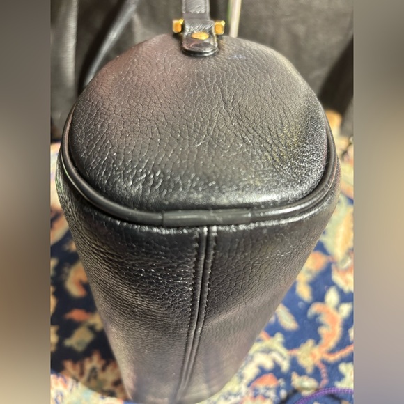MCM Black Bag with Gold Accents. EUC - Picture 2 of 15